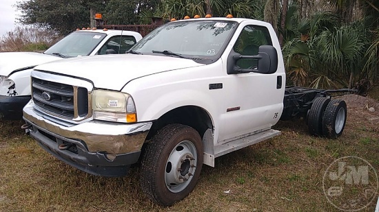 2003 FORD F-550 VIN: 1FDAF56P63ED60669 SINGLE AXLE CAB & CHASSIS