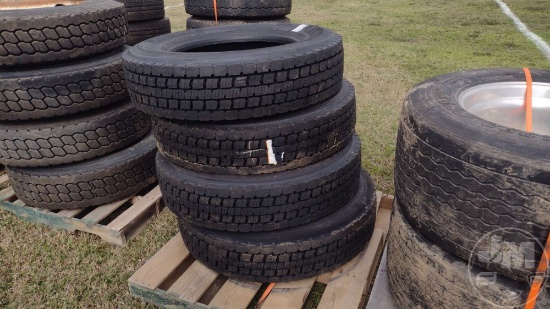 (UNUSED) QTY OF (4) FIRESTONE 285/75R24.5 TIRES