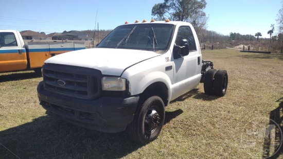 2001 FORD F-350 VIN: 1FDWF37F41ED54284 CAB & CHASIS