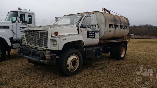 1991 GMC VIN: 1GDP7H1J8MJ517414 SINGLE AXLE WATER TRUCK