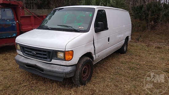 2003 FORD E-150 VIN: 1FTRE14293HB74004 CARGO VAN