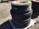 QTY OF (4) VARIOUS SIZE TIRES