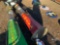 METAL 'SHELL' GAS PUMP YARD ART