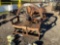 TEAK WOOD WAGON WHEEL BENCH