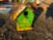METAL 'JOHN DEERE' BIRD HOUSE