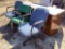 PALLET OF CHAIRS & DESK