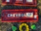 METAL 'CHEVROLET' TAILGATE SIGN
