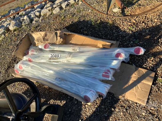 QTY OF ROUND DRIVEWAY MARKER 48" RED