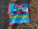 METAL 'MAN CAVE' SIGN, DADS GARAGE