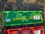 METAL 'JOHN DEERE' TAILGATE SIGN