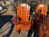 RED CEDAR AMISH BUILT SINGLE GLIDER CHAIR
