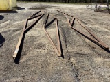 QTY OF (3) STEEL TRUSSES, APPROX 32' LENGTH