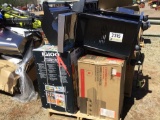 QTY OF GRILLS, IGLOO FRIG & PUSH MOWER