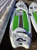 SUN DOLPHIN 10' SEAQUEST SUP PADDLE BOARD, SN: JOK00199B919, WHITE/GREEN,