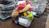 QTY OF MISC STORE RETURNS CONTAINING LAWN TRIMMERS, HEATER< CHAINSAW,
