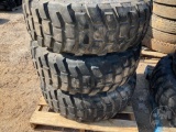 (3) 14.5R20 TIRES W/RIM