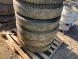 QTY OF VARIOUS SIZE TIRES W/RIM