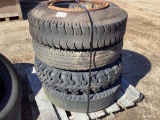 QTY OF (4) VARIOUS SIZE TIRES