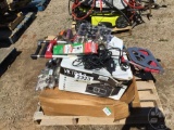 QTY OF MISC STORE RETURNS INCLUDING HAMMER DRILLS, UTILITY CABINET,