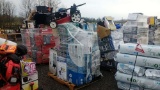 QTY OF MISC STORE RETURNS CONTAINING MISC HEATERS, SHOP VACS,
