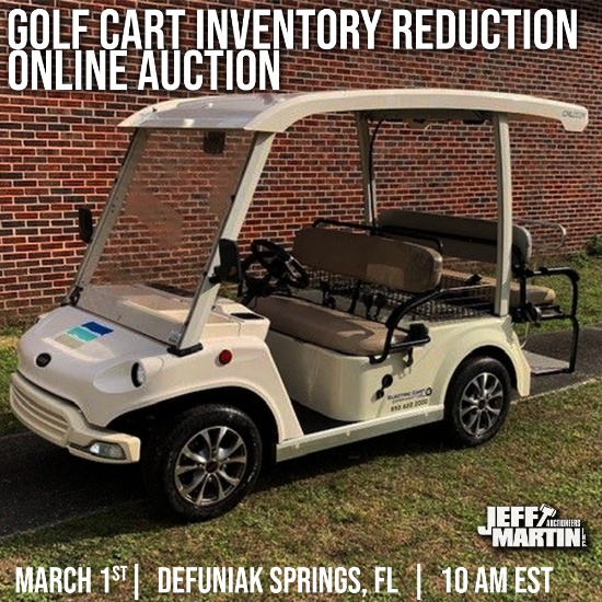ONLINE ONLY GOLF CART INVENTORY REDUCTION AUCTION