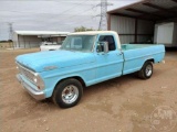 1967 FORD F-100 VIN: F10YDA57794 1/2 TON PICKUP