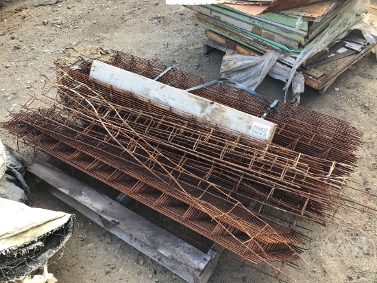 PALLET OF CONCRETE REBARS/POST