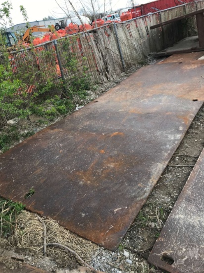 (1) 8'X20'X3/4" STREET PLATE AND OTHER VARIOUS SIZES