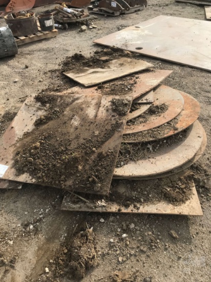 QTY OF VARIOUS SIZE STREET PLATES