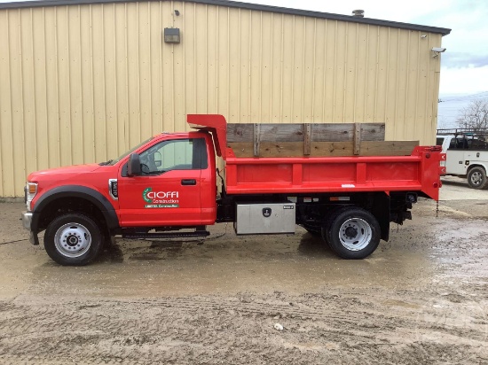 2021 FORD F600 SINGLE AXLE DUMP TRUCK VIN: 1FDFF6LNXMDA03601
