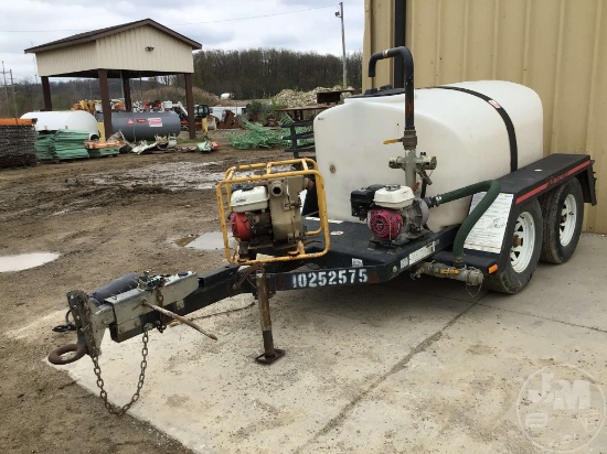 2014 MAGNUM POWER PRODUCTS MWT500 VIN: 5AJWS1427EB403880 T/A WATER TRAILER