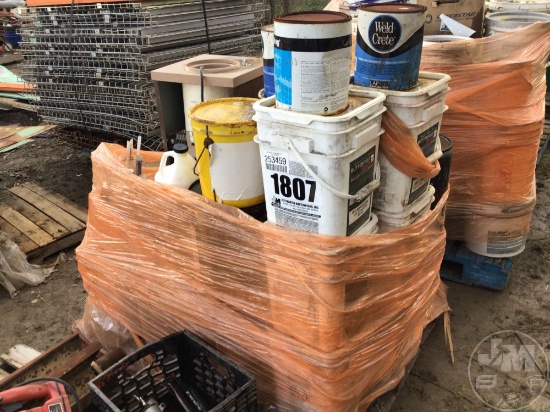 PALLET CONCRETE BUCKET MATERIALS & MISC ITEMS