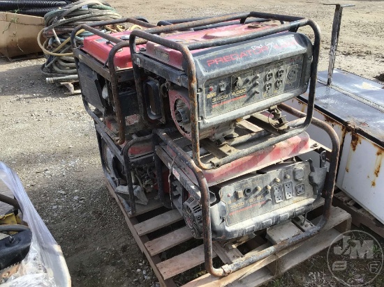 PALLET OF (6) GENERATORS, PREDIATOR 4,000 WATTS & (1) 7,000