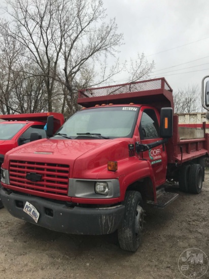 2003 CHEVROLET C4500 SINGLE AXLE DUMP TRUCK VIN: 1GBE4E1E63F513308