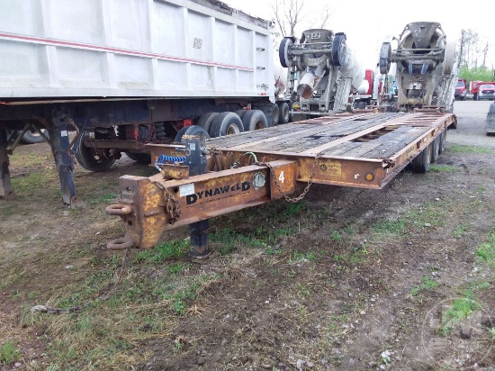 1993 DYNAWELD TAG A LONG EQUIPMENT TRAILER VIN: 19K81AFX0P1X23661
