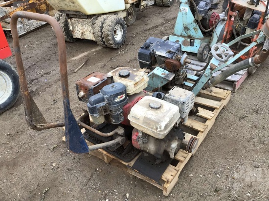 PALLET OF TAMPING COMPACTOR & CONCRETE WALK BEHIND SAW