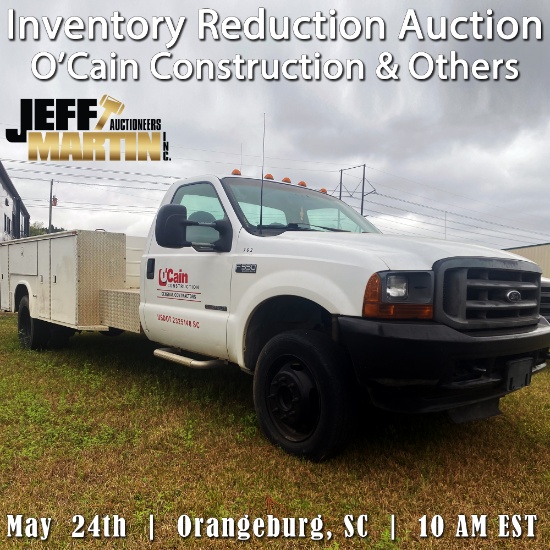 INVENTORY REDUCTION AUCTION-O'CAIN CONSTRUCTION