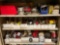 MISC HOLE SAWS,DRILL BITS,WIRE WHEELS,DROP LIGHTS,PIPE RENCH HEADS, *** CABINET