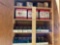 CABINET W/ MISC SIZE PVC PIPE FITTINGS,