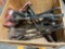 QTY OF (5) PIPE STANDS, W/ CHAIN VISES