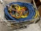 BASKET W/ MISC SIZE EXTENTION CORDS