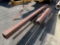 QTY OF MISC METAL, W/ METAL ROLLING DOLLY