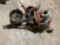 RIDGID 300-T2, ELECTRIC PIPE THREADER W/STAND, OIL BUCKET