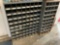 QTY OF (2) METAL BOLT BIN STORAGE UNITS W/ CONTENTS,