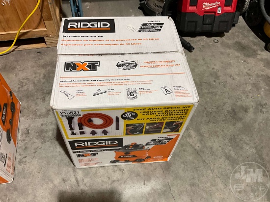 RIDGID NXT WET/ DRY VACUUM