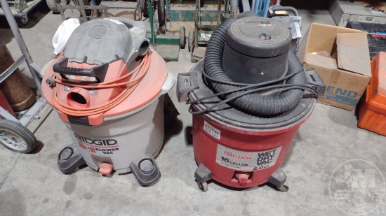 QTY OF (2) DRY/WET SHOP VACS