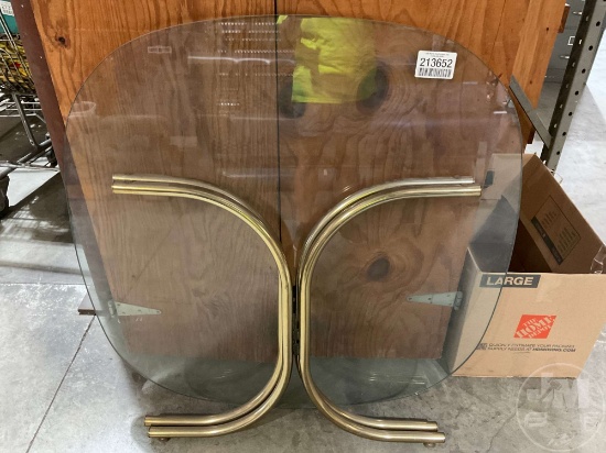 41" SQUARE GLASS TABLE
