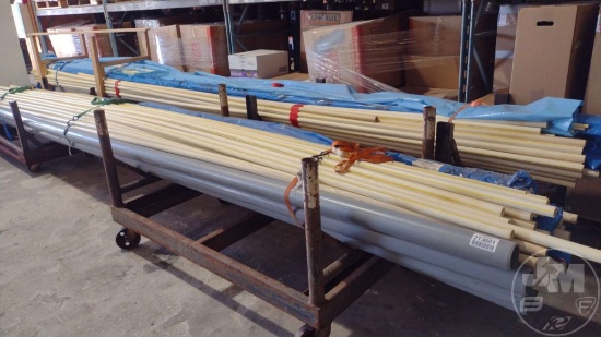QTY OF PVC PIPE, MISC SIZES & LENGTHS, W/ (3)