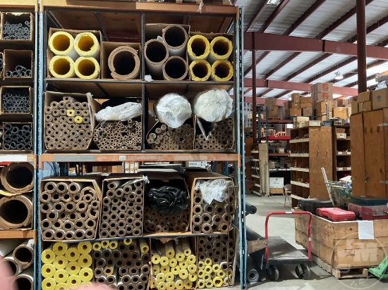 VARIOUS SIZE FIBERGLASS PLUMBING PIPE INSULATION