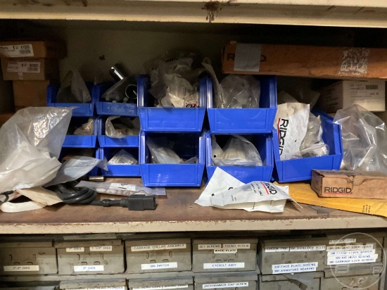 MISC RIDGID TOOL PARTS, PIPE DIES,SPRINGS,SCREWS,COLLAR ASSEMBLY,PINS & HEAD WEDGES,